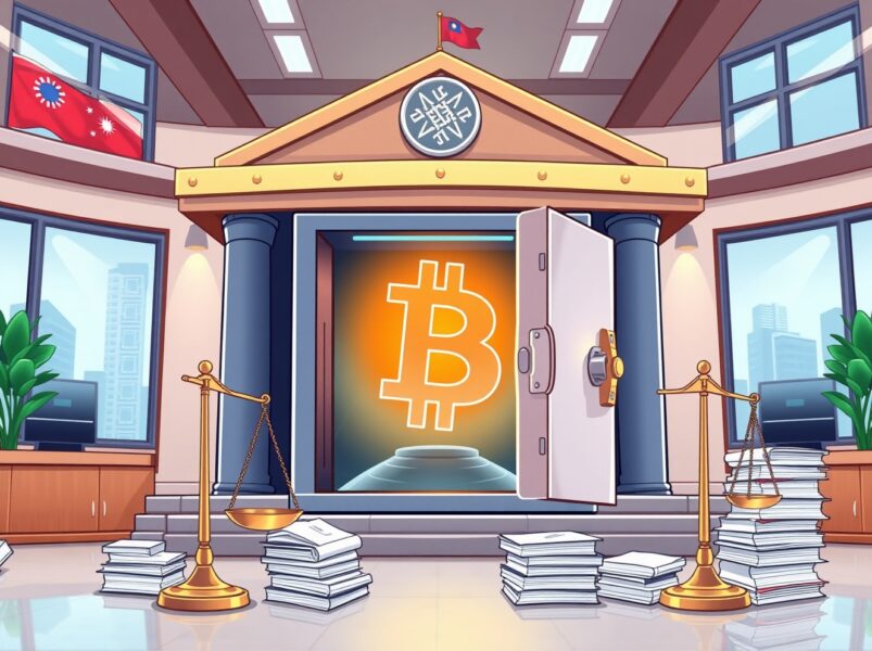 Taiwan’s Seized Bitcoin: Ministry of Justice Holds 210.45 BTC in Government Crypto Vault