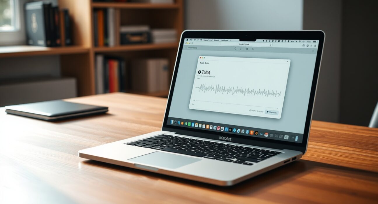 Talat AI meeting notes app running on MacBook for private, local transcription