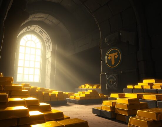 Tether's strategic 27-ton gold purchase for USDT stablecoin reserves in 2025.
