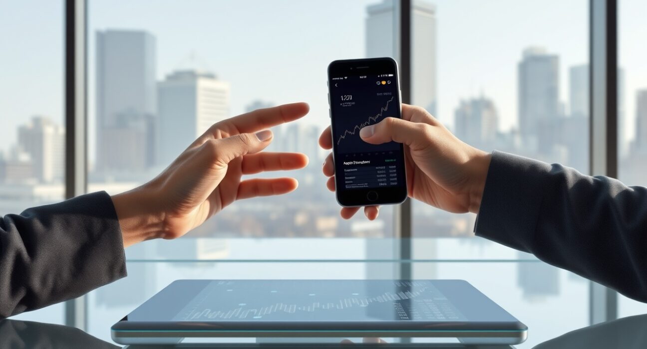 Tether strategic investment in Antalpha partnership depicted through collaborative financial technology scene.