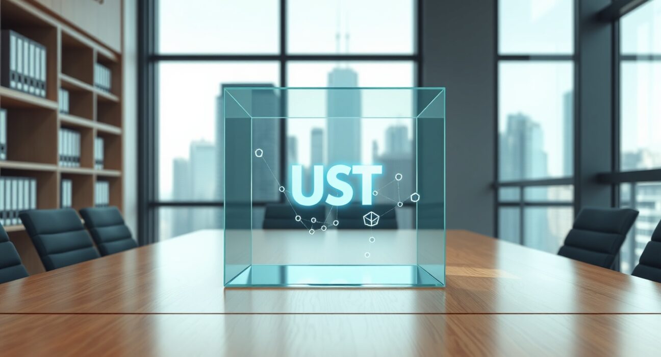 Tether USDT audit process symbolized by transparent financial verification.