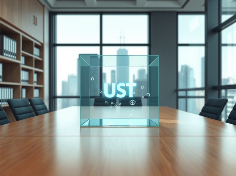 Tether USDT audit process symbolized by transparent financial verification.