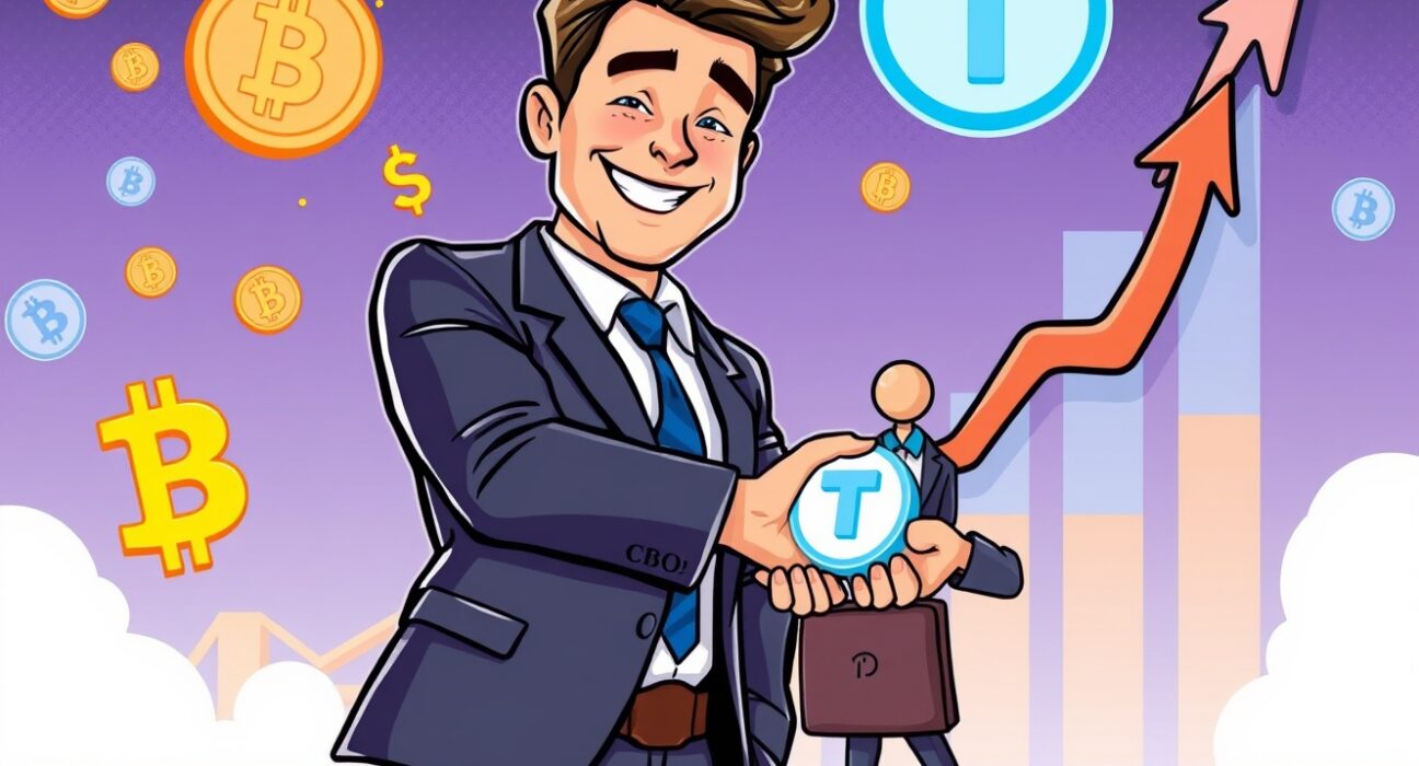 Illustrates the strategic significance of the Tether CBO appointment, highlighting future growth and leadership.