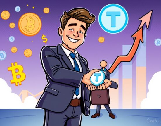 Illustrates the strategic significance of the Tether CBO appointment, highlighting future growth and leadership.