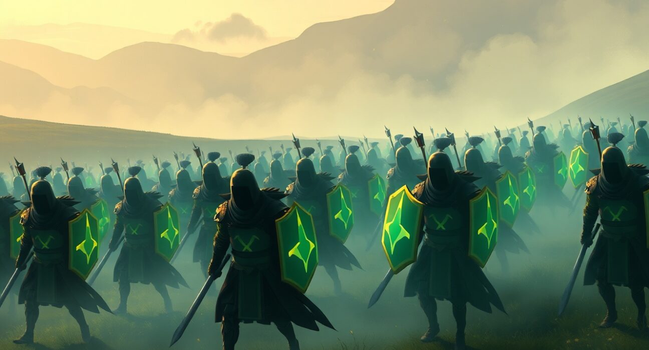 Symbolic meaning behind Tether CEO's army video during cryptocurrency market volatility.