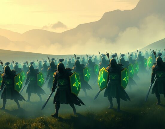 Symbolic meaning behind Tether CEO's army video during cryptocurrency market volatility.