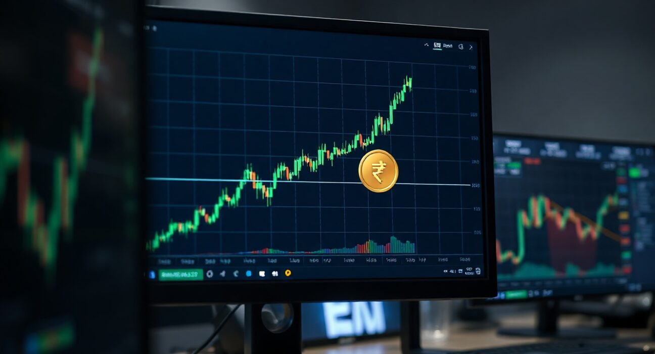 Tether dominance chart approaching key resistance level on trading screen