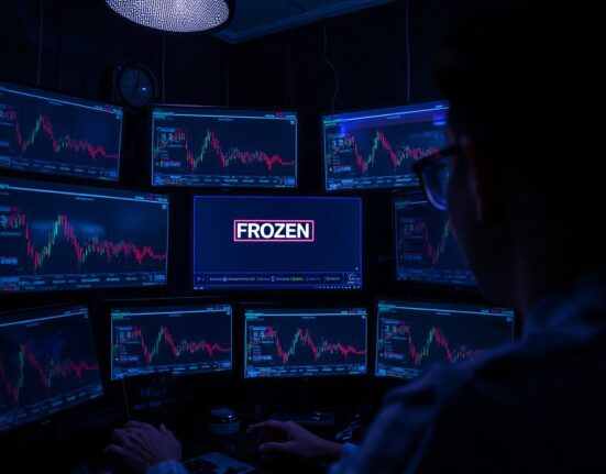 Blockchain analyst monitors frozen USDT address linked to money laundering investigation