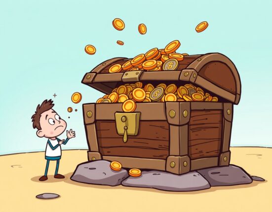 Cartoon illustrating exaggerated Tether liquidity concerns versus its stable financial foundation.