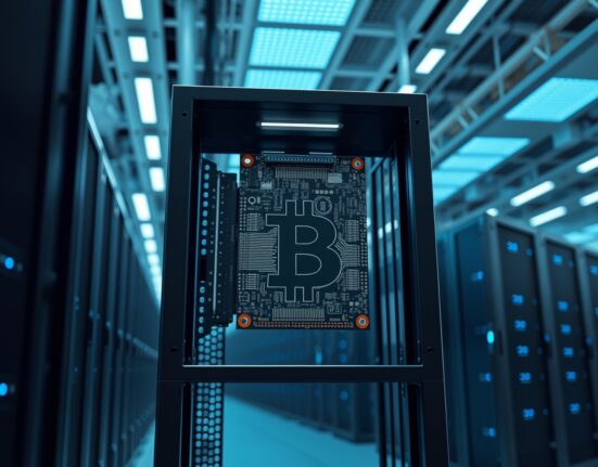 Tether modular Bitcoin mining system with Canaan hashboard modules in a data center