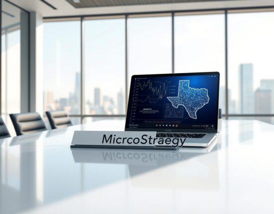 Corporate analysis of MicroStrategy's Bitcoin investment strategy and Texas Capital's stock rating.