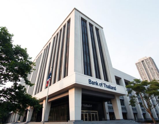 Bank of Thailand headquarters in Bangkok, symbolizing monetary policy decisions affecting the Thai baht.