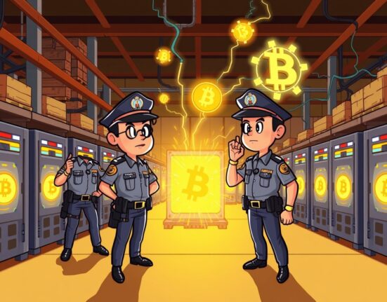 Thai authorities confiscating Bitcoin miners from criminal fraud operation in warehouse raid