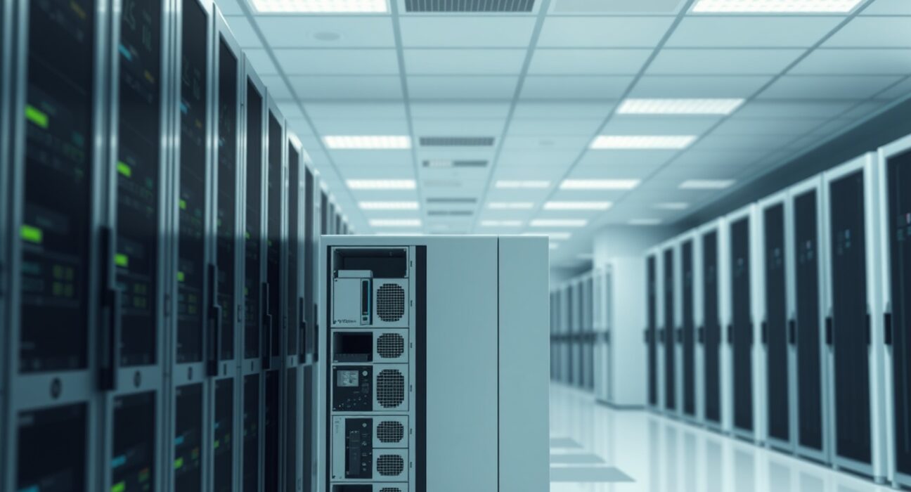 Nvidia Vera Rubin AI computing system in a modern research lab, representing the Thinking Machines Lab partnership.