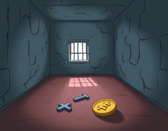 A cartoon image symbolizing the end of the Thodex founder's saga, reflecting consequences of large-scale crypto fraud.