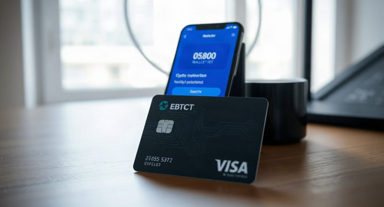 ThorWallet self-custody card with smartphone showing crypto wallet app