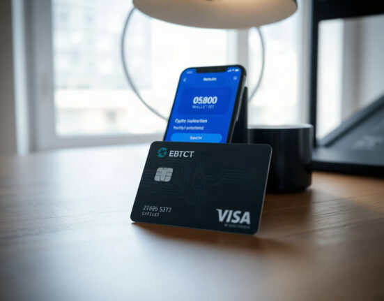 ThorWallet self-custody card with smartphone showing crypto wallet app