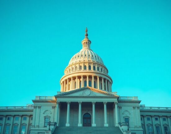 US Capitol building on a clear day, symbolizing Senate legislative action on the Clarity Act.