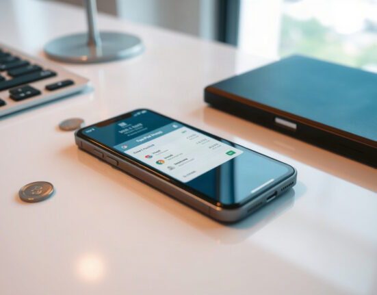 Smartphone on desk showing a payment interface for TikTok peer-to-peer transfers
