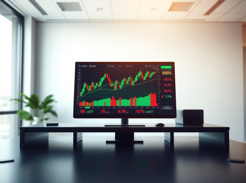 Analysis of today's crypto gainers and losers on a professional market data dashboard.