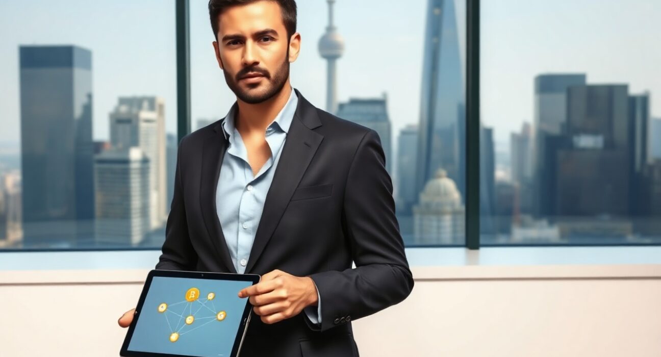 Genius Trading CEO Armaan Kalsi discussing tokenization utility in a modern office