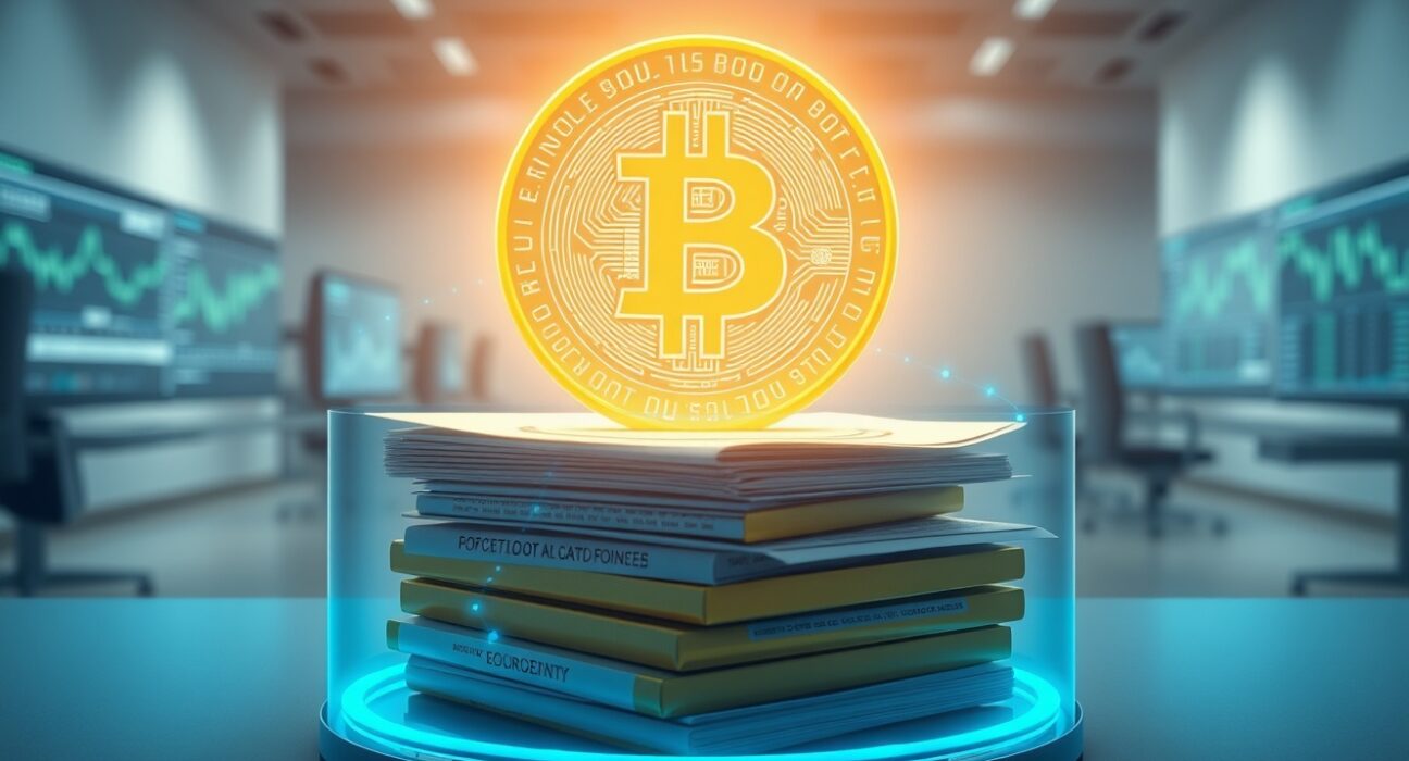 Digital token representing tokenized assets including treasuries and commodities in financial setting