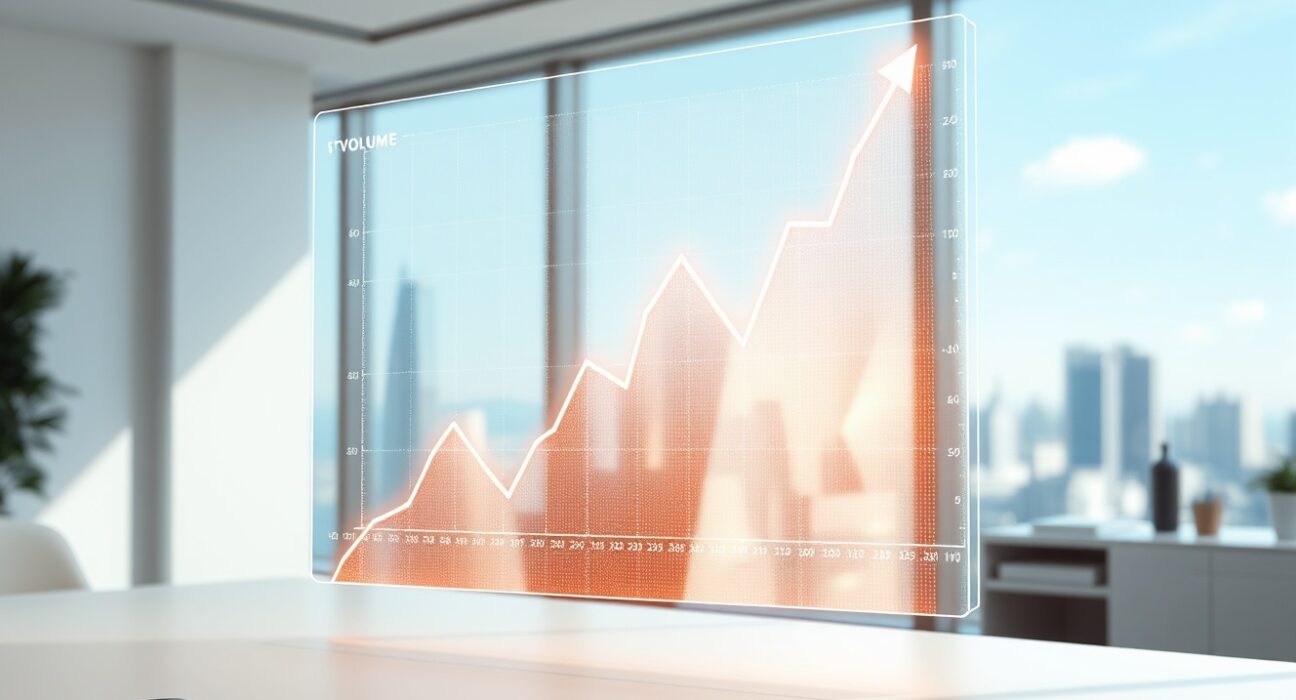 Chart showing the record-breaking surge in tokenized stock trading volume for March.