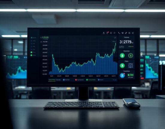 Digital dashboard showing tokenized U.S. Treasury market growth and on-chain yield trends
