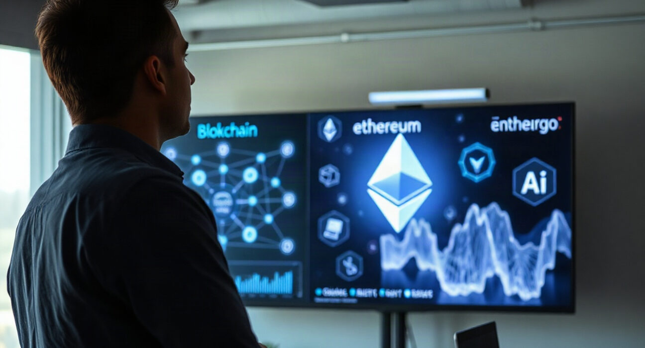 Tom Lee discusses Ethereum's future in tokenization and AI infrastructure in an interview.