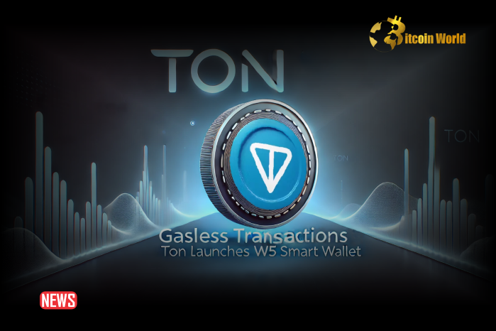 Gasless Transactions Go Live On TON Blockchain With W5 Smart Wallet Standard Launch