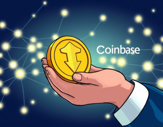 An illustration symbolizing Coinbase Ventures holding TON, representing a significant crypto investment and confidence in The Open Network.
