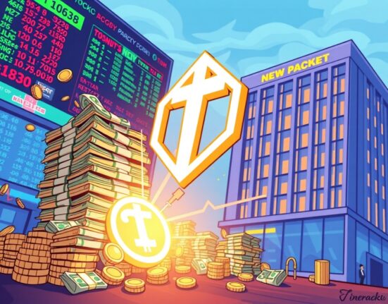 Cartoon illustration depicting Verb Technology's significant investment for TON investment strategies, symbolizing a new public firm.