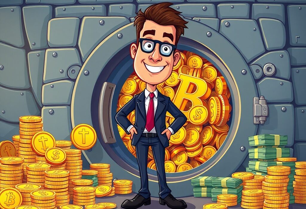 A company's immense Toncoin treasury and cash holdings, signaling a significant shift into crypto assets.