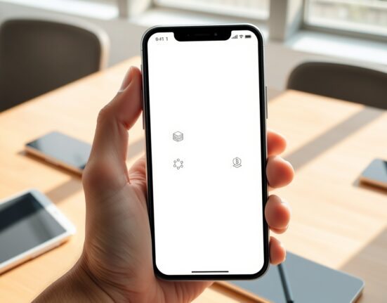 Smartphone displaying Toss app interface transitioning to show blockchain and digital asset integration for mainnet launch.