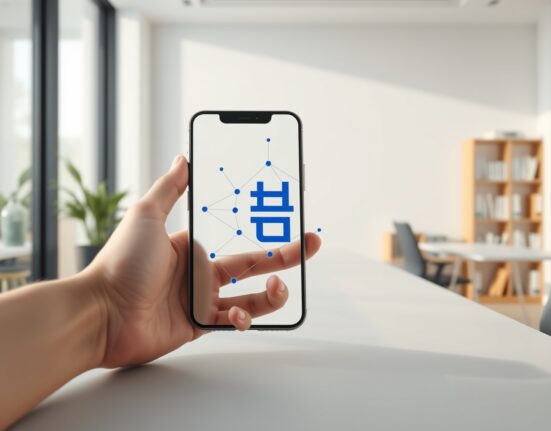 Toss plans for a won-backed stablecoin on a smartphone screen, representing South Korea's digital currency innovation.