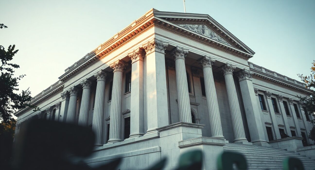 U.S. Treasury building in Washington, D.C., symbolizing currency policy decisions
