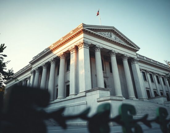 U.S. Treasury building in Washington, D.C., symbolizing currency policy decisions