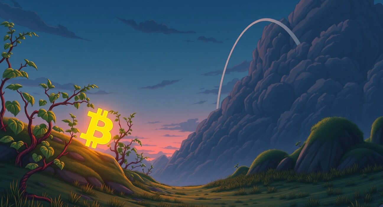 Illustration of the widening US Treasury yield spread creating pressure on the Bitcoin market.