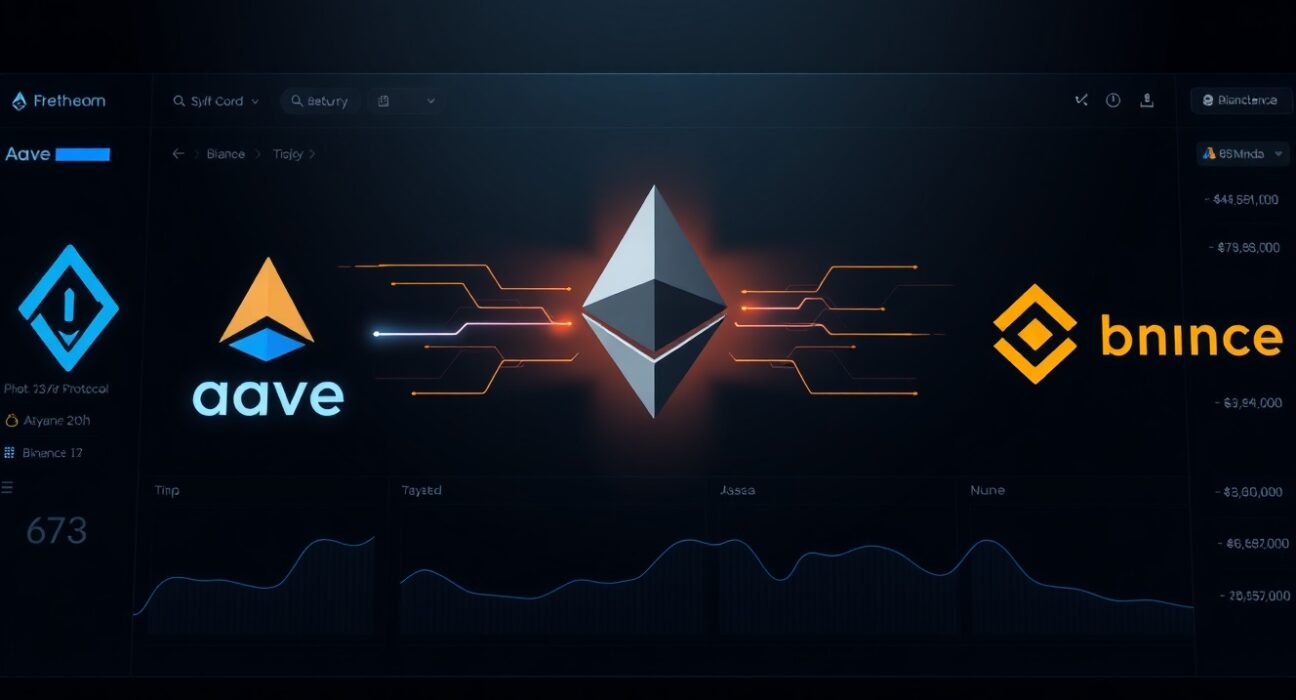 Trend Research transaction moving Ethereum from Aave to Binance, representing a major crypto market move.
