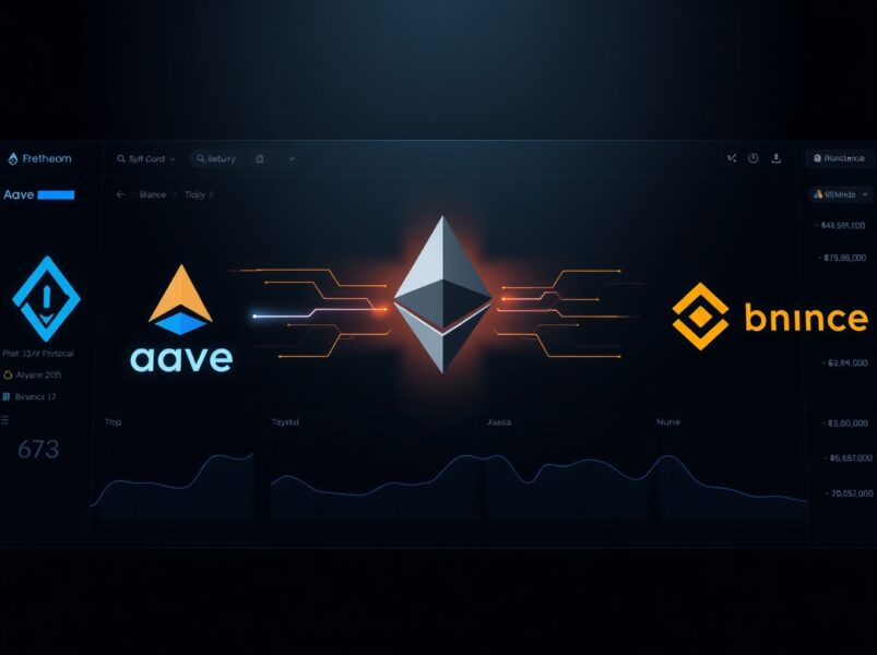 Trend Research transaction moving Ethereum from Aave to Binance, representing a major crypto market move.