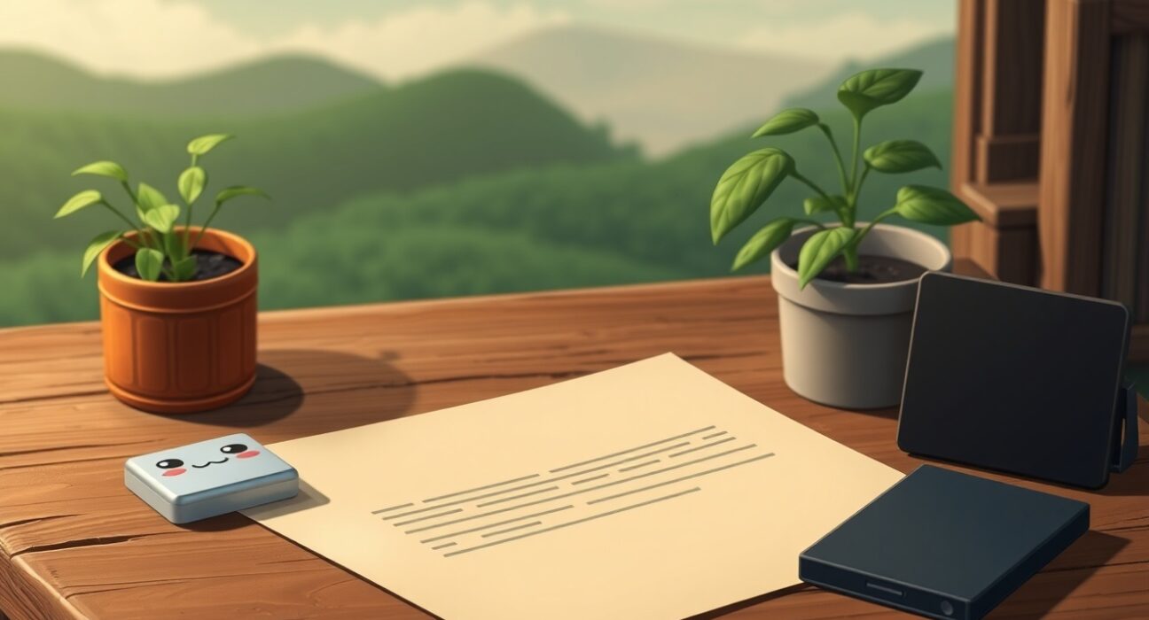 Hardware wallet phishing attack explained through a stylized scene of a deceptive letter.