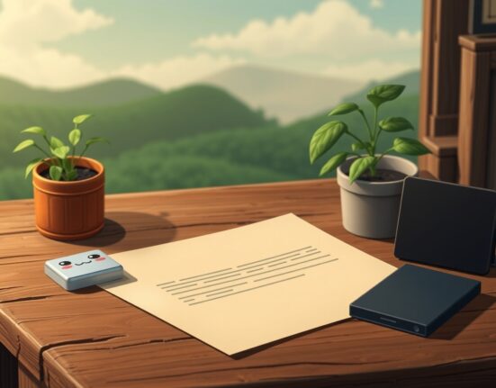 Hardware wallet phishing attack explained through a stylized scene of a deceptive letter.