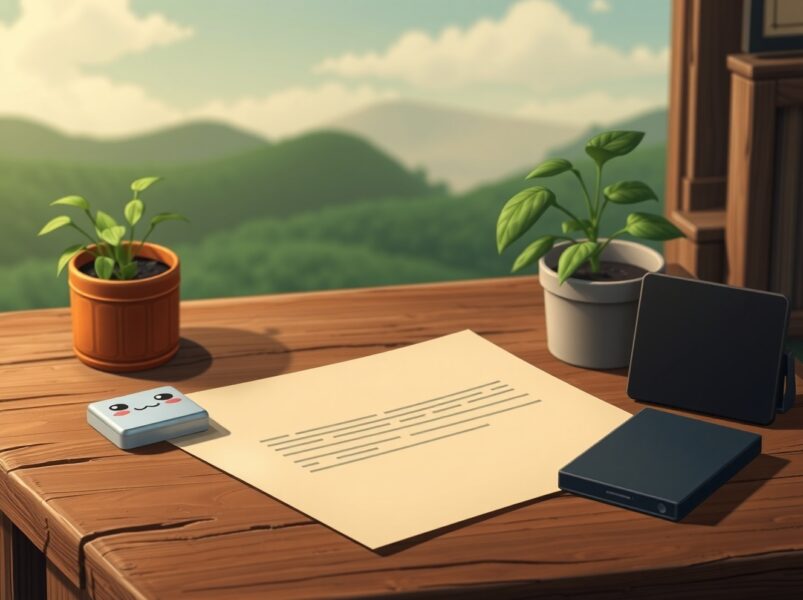 Hardware wallet phishing attack explained through a stylized scene of a deceptive letter.