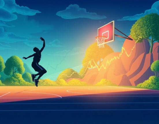 Tristan Thompson's basketball.fun prediction market platform merging NBA sports with financial trading technology.