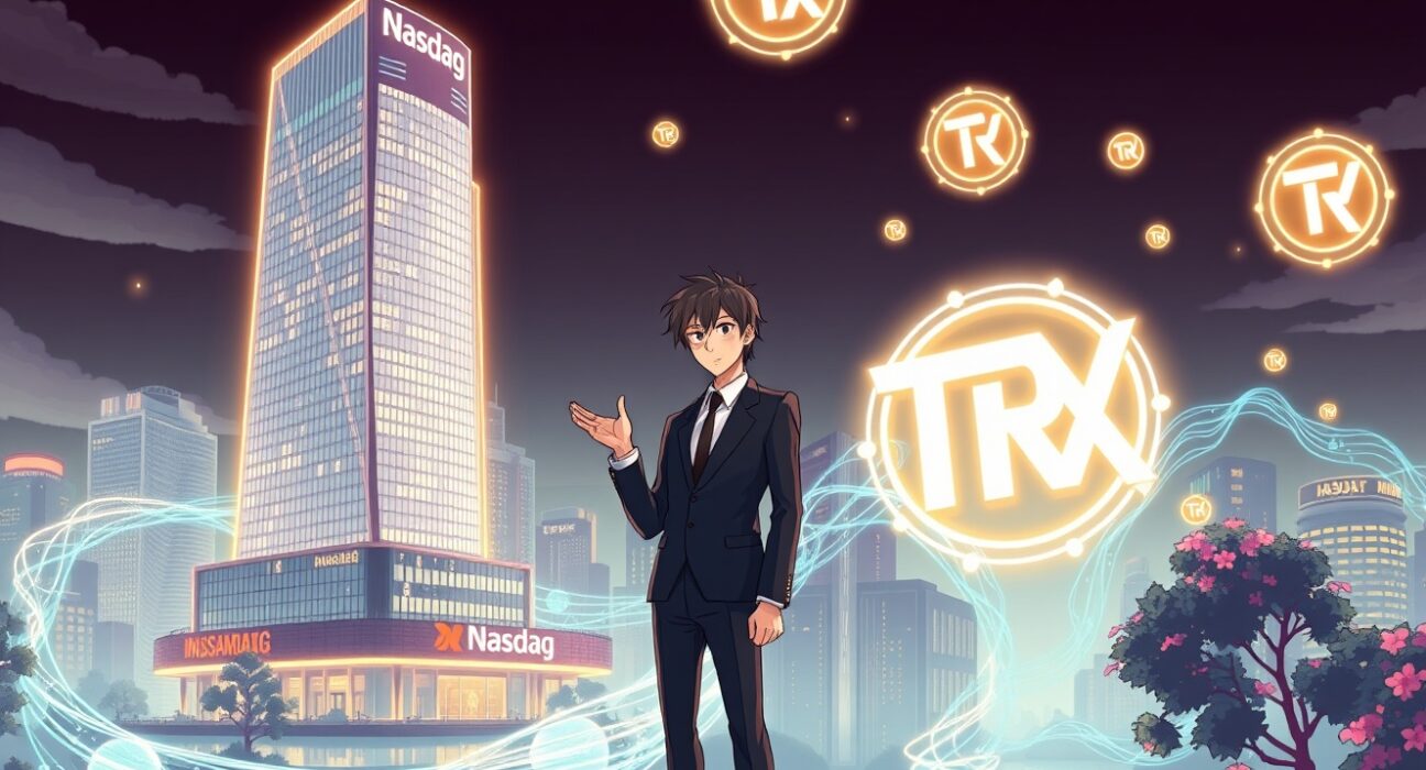 Justin Sun's strategic investment strengthens Nasdaq-listed Tron's blockchain treasury holdings.