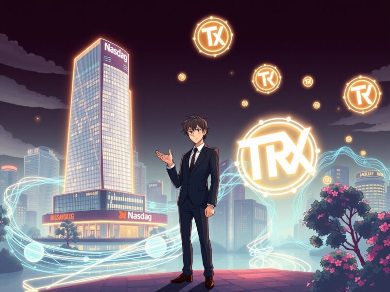 Strategic $18M Investment: Justin Sun’s Bold Move to Fortify Nasdaq-Listed Tron’s TRX Treasury