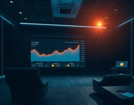 Digital dashboard showing a rising stablecoin market cap chart on TRON blockchain