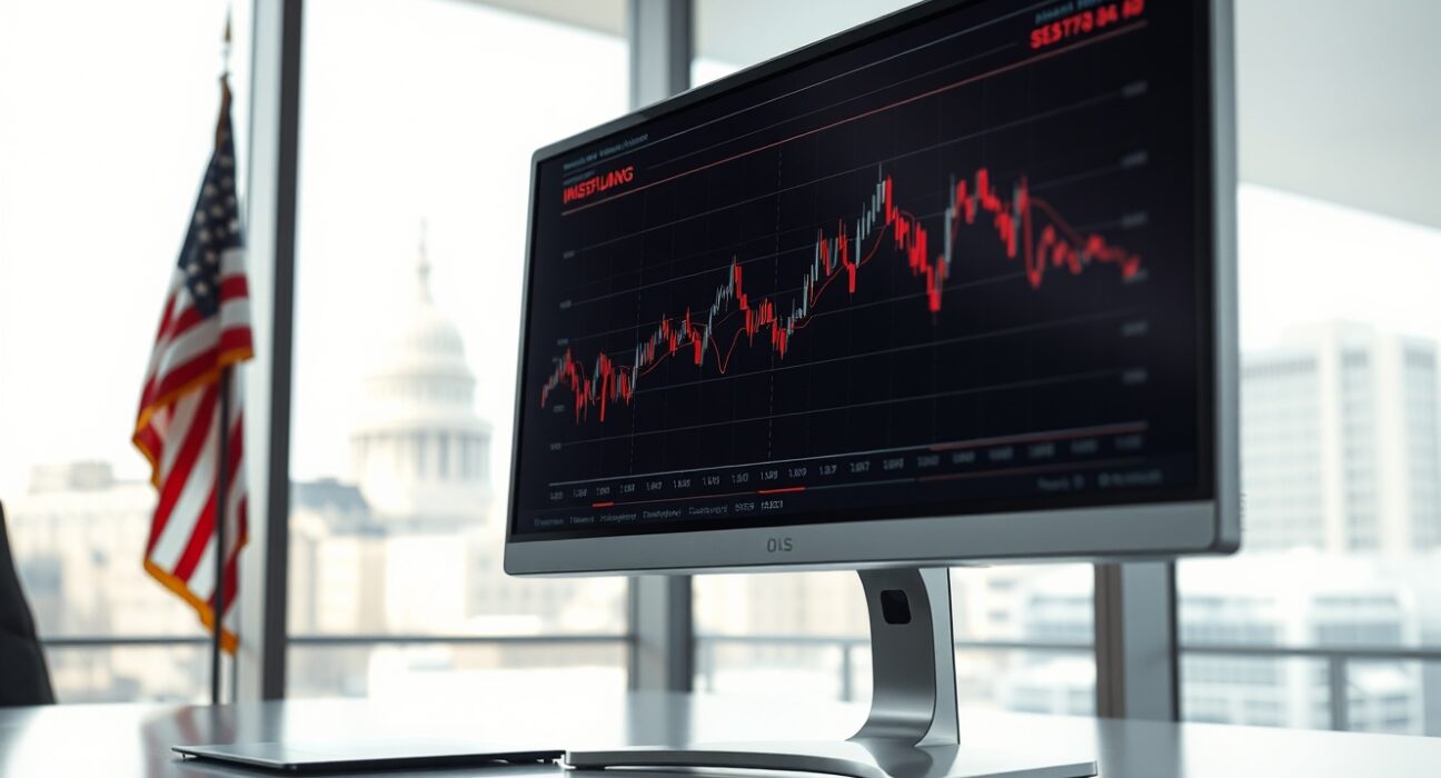 Analysis of Trump administration oil price strategy shown on financial market charts.