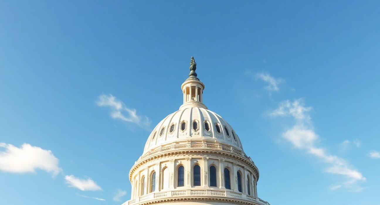 US Capitol building under a clear sky, symbolizing federal trade policy decisions.