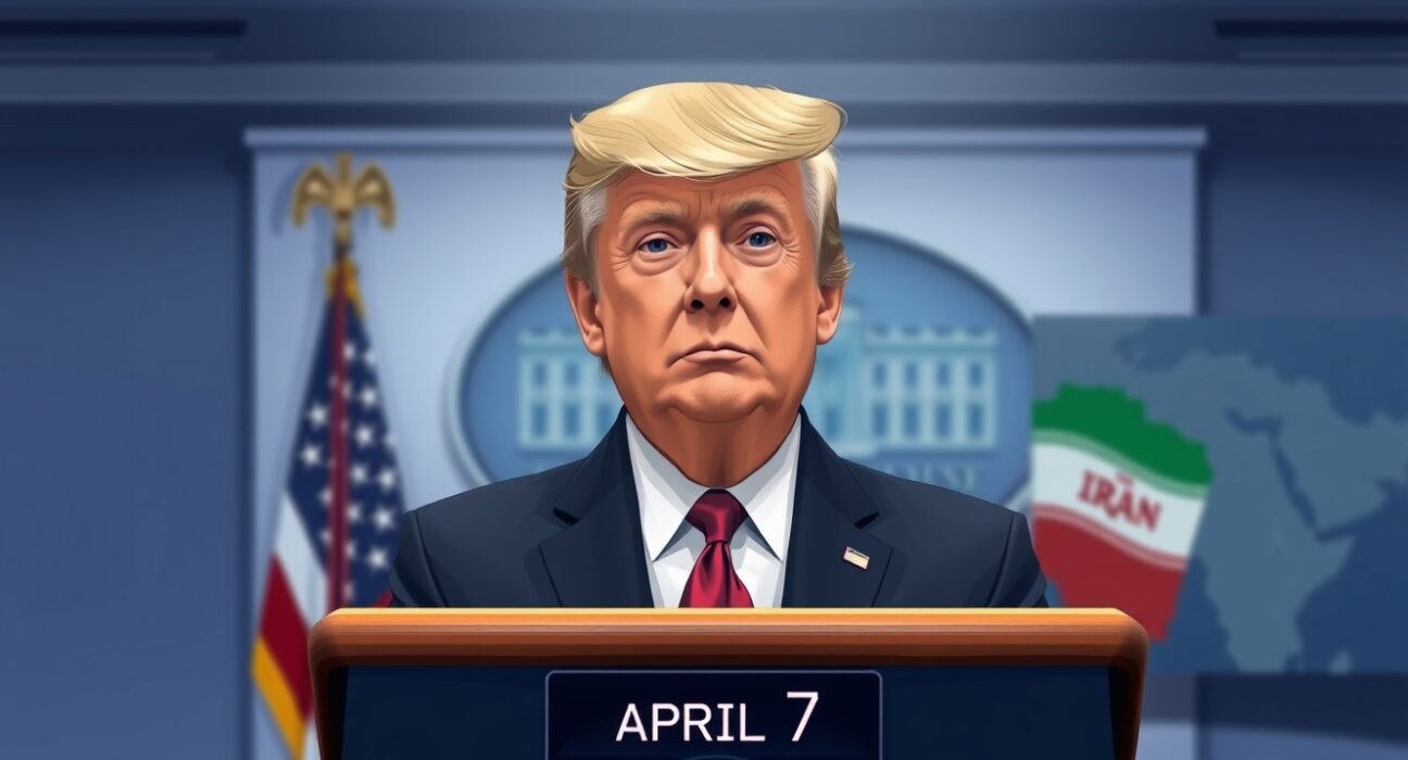 President Trump issues warning on critical April 7 deadline for Iran policy.